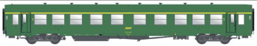 L.S. Models MW40033 - H0 - Personenwagen U62, 1. Kl., SNCF, Ep. IV